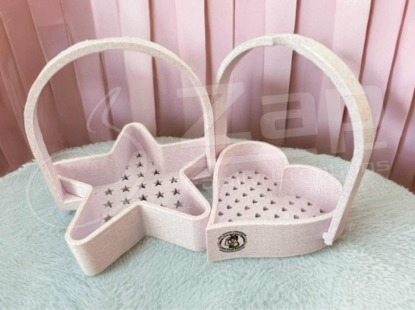 Bath Fizz Basket- Marble Red
