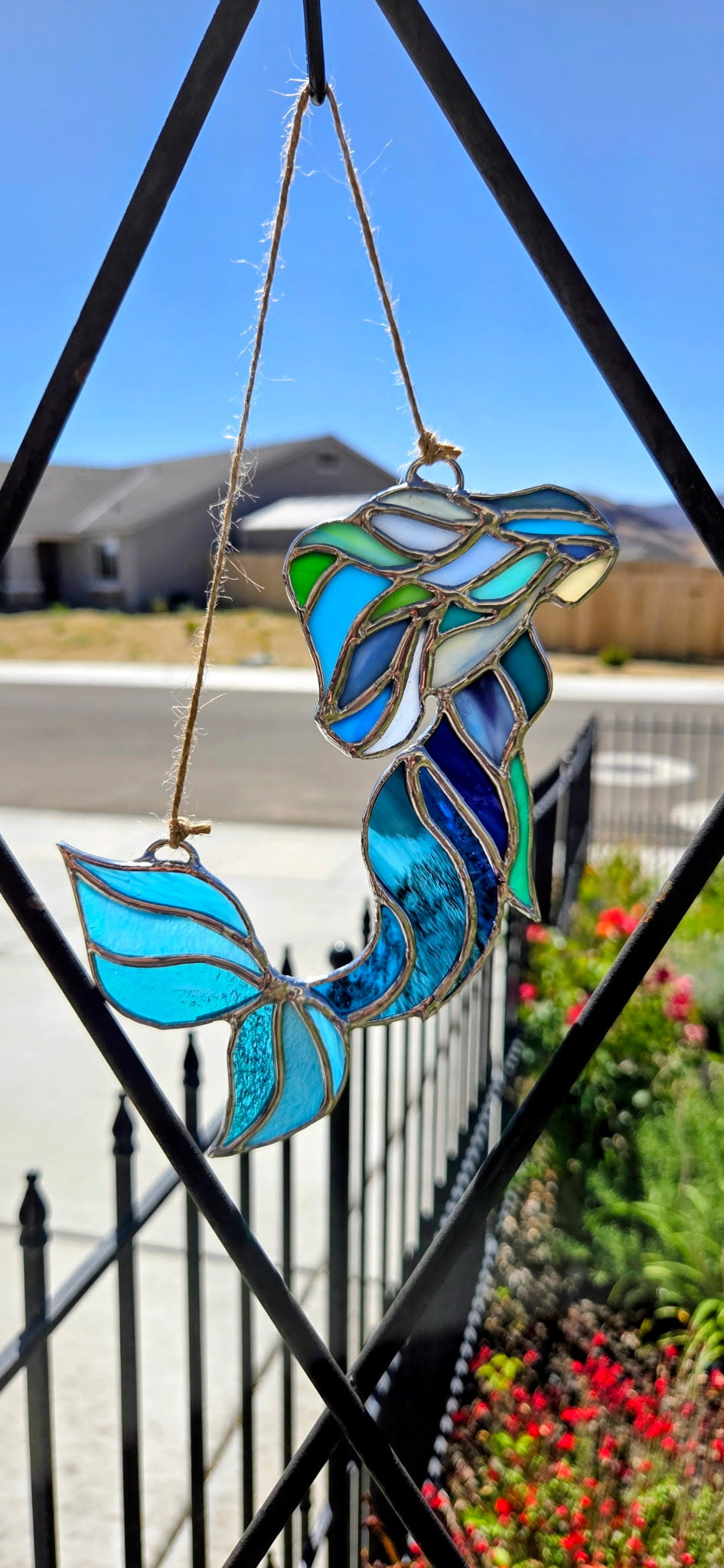 Mermaid Stained Glass Decor