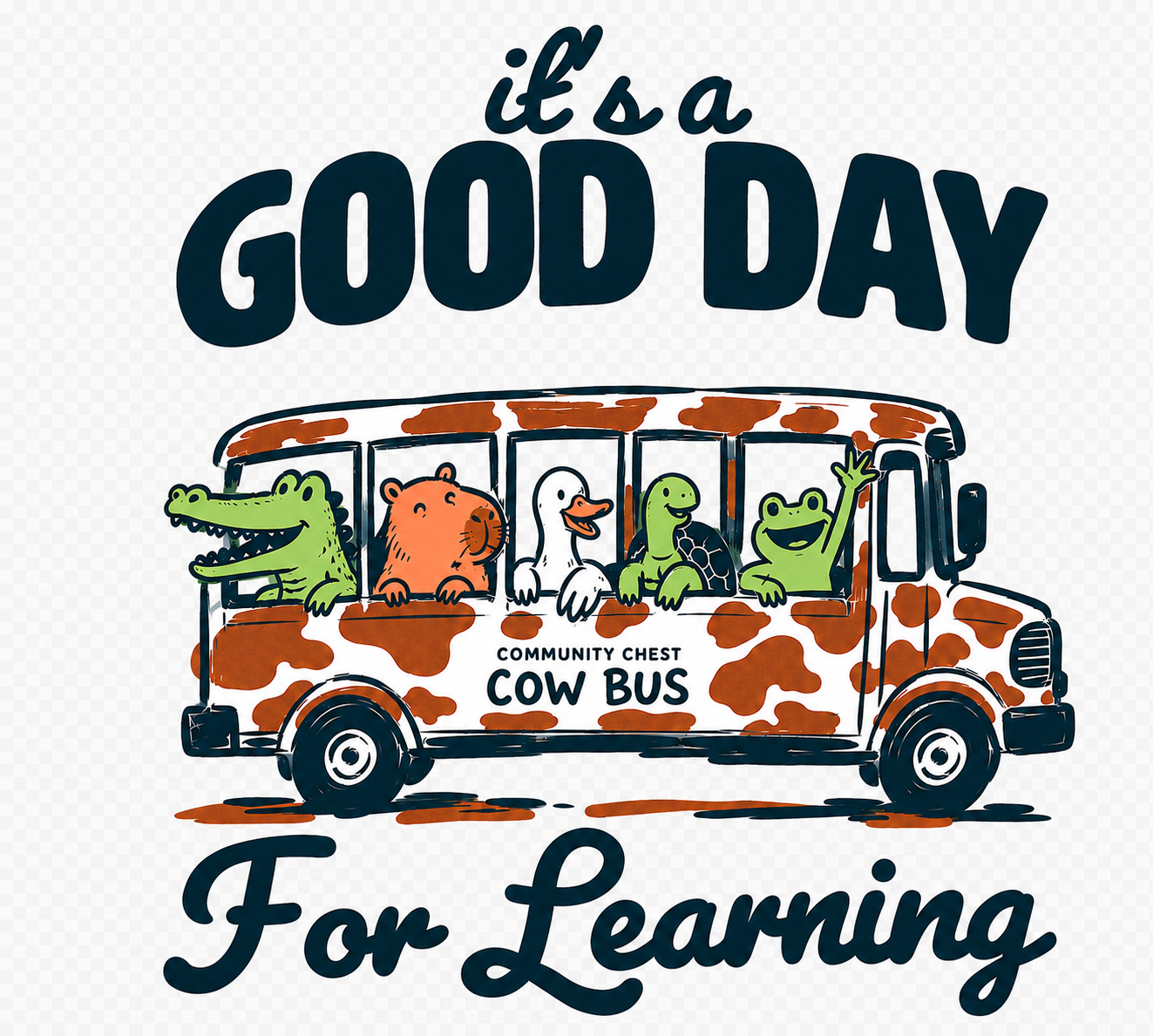 Community Chest Cow Bus