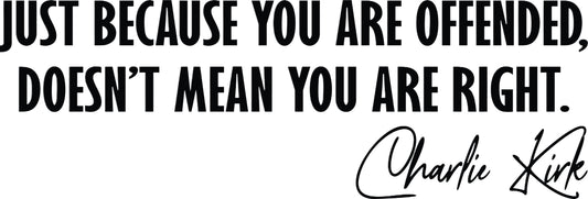 UV DTF “Offended” Decal – 5”x1.7” Freedom