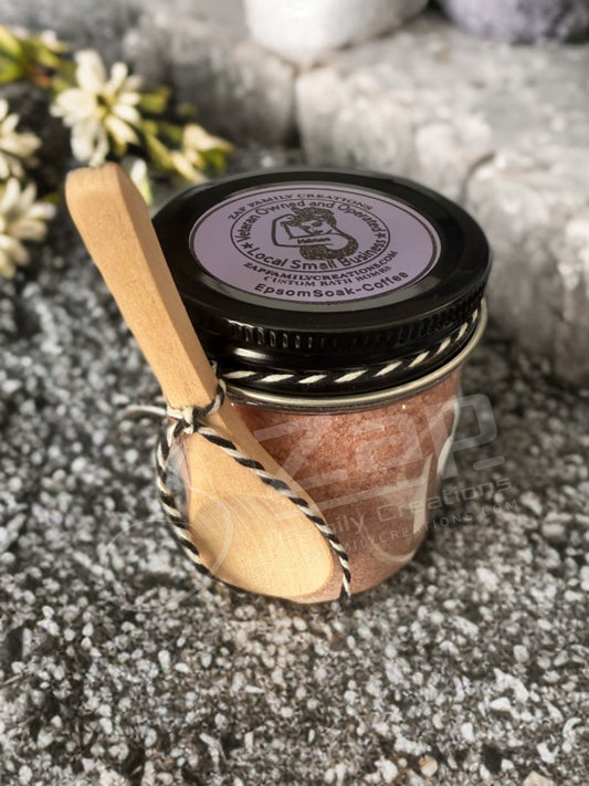 Luxury Epsom Soak- 8oz Coffee