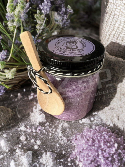 Luxury Epsom Soak- 8oz Lavender