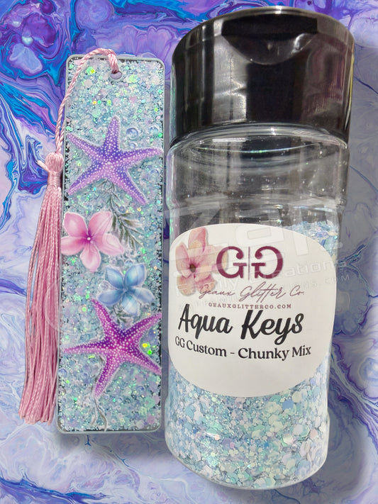 Aqua Keys Bookmark